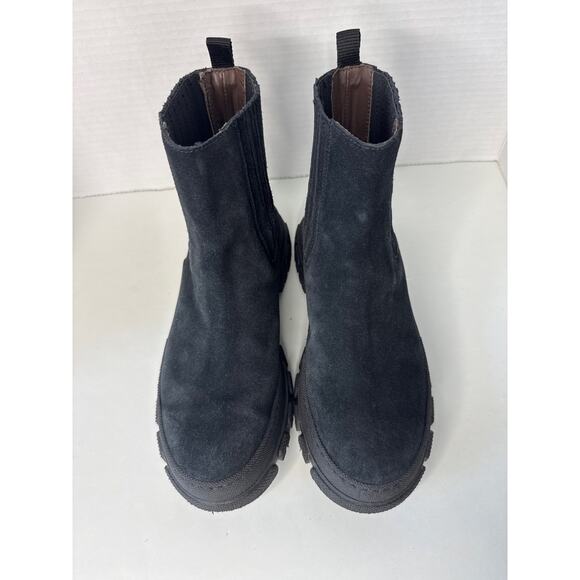 BOEMOS Suede platform pull on back boots size 37 - Picture 6 of 14
